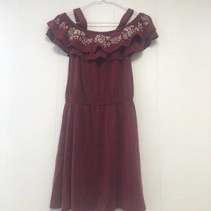 Off the shoulder mini dress